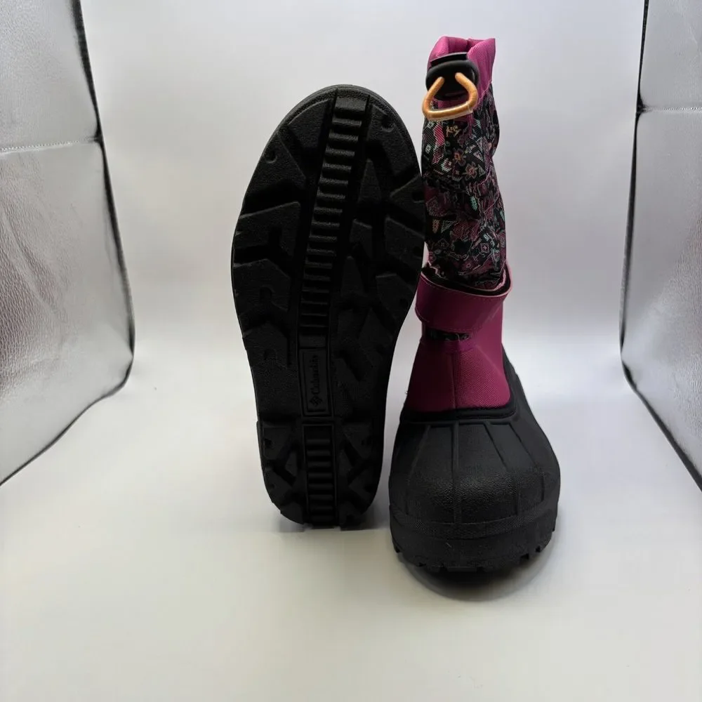 Columbia Powderbug Plus II Print Snow Boot Toddler Pink‎ Canvas Size 6